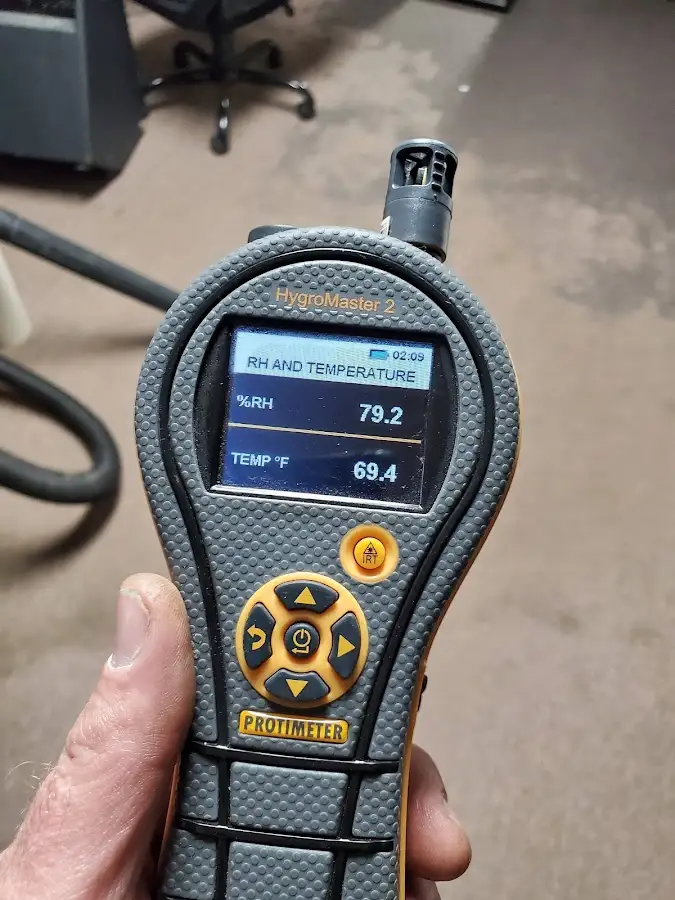 Moisture meter humidity assessment for Fire & Smoke Damage Restoration in Genoa